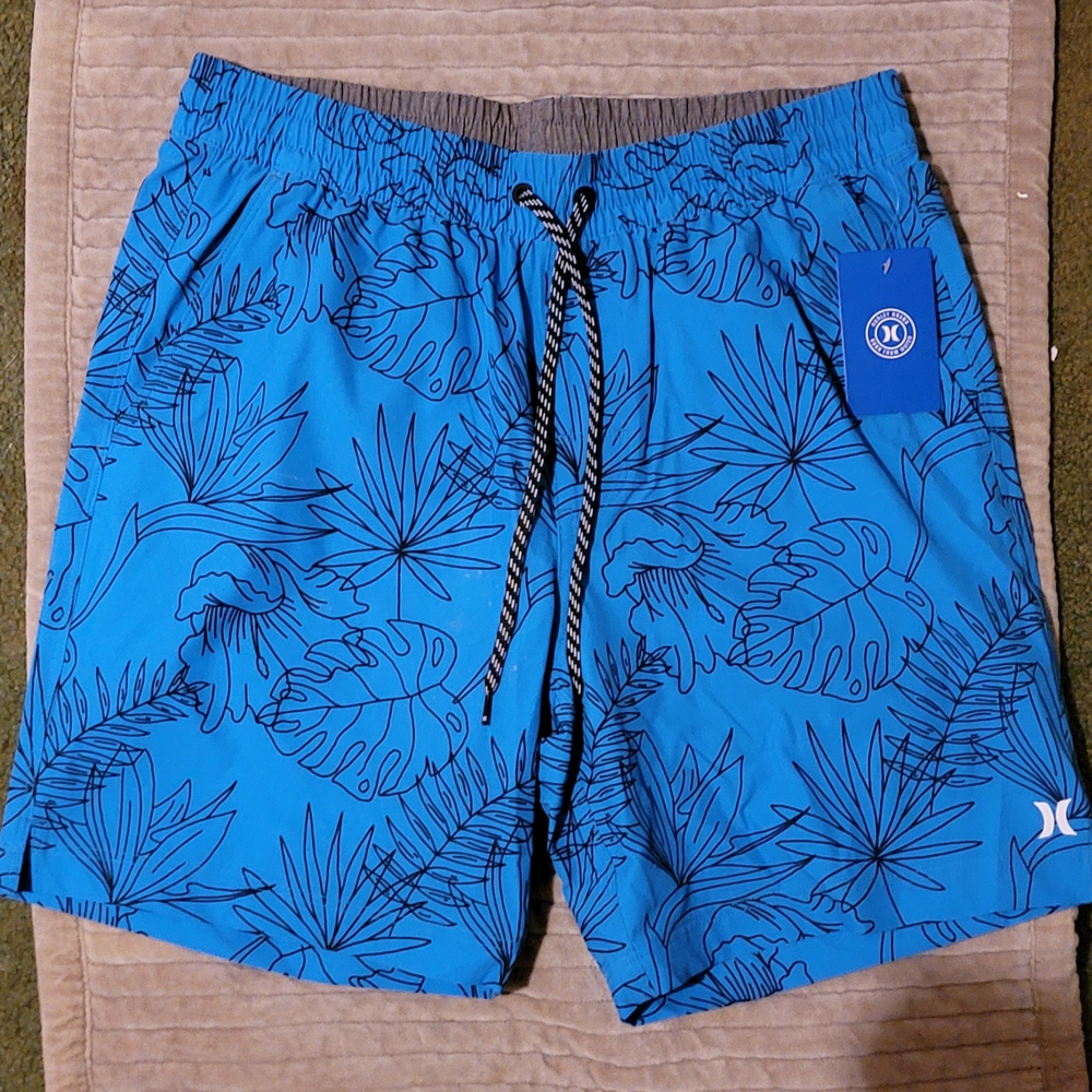 Hurley Tropical Blue Swim Trunks